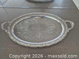 MaxSold Auction: Birks Regency Plate Silver-Plated Serving Tray, 26 in - Toronto (Ontario, Canada) PARTNER MANAGED Estate Sale Online Auction - Yorkville Avenue (CONDO) PART 2