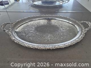 MaxSold Auction: Birks Regency Plate Silver-Plated Serving Tray, 26 in - Toronto (Ontario, Canada) PARTNER MANAGED Estate Sale Online Auction - Yorkville Avenue (CONDO) PART 2