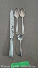 MaxSold Auction: BIRKS Sterling Silver Monogrammed Serving Set, 4 Pieces - Toronto (Ontario, Canada) PARTNER MANAGED Estate Sale Online Auction - Yorkville Avenue (CONDO) PART 2