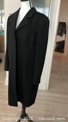 MaxSold Auction: Black 100% Wool Classic Long Overcoat - USA 14 / UK 16 - Toronto (Ontario, Canada) PARTNER MANAGED Estate Sale Online Auction - Yorkville Avenue (CONDO) PART 2