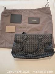 MaxSold Auction: Bottega Veneta Black Intrecciato Small Accordion Tote With Certificate of Authenticity - Toronto (Ontario, Canada) PARTNER MANAGED Estate Sale Online Auction - Yorkville Avenue (CONDO) PART 2