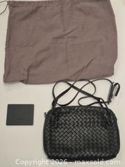 MaxSold Auction: Bottega Veneta Black Leather Crossbody / Shoulder Bag, Comes with Certificate of Authenticity - Toronto (Ontario, Canada) PARTNER MANAGED Estate Sale Online Auction - Yorkville Avenue (CONDO) PART 2
