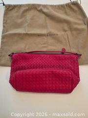 MaxSold Auction: Bottega Veneta Red Small Intrecciato Boudoir Bag with Certificate of Authenticity - Toronto (Ontario, Canada) PARTNER MANAGED Estate Sale Online Auction - Yorkville Avenue (CONDO) PART 2