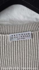 MaxSold Auction: Brunello Cucinelli Beige Linen Blend V-Neck Sweater, Size L - Toronto (Ontario, Canada) PARTNER MANAGED Estate Sale Online Auction - Yorkville Avenue (CONDO) PART 2