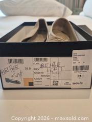MaxSold Auction: Chanel Two-Tone Beige/Gold Lambskin Cap Toe Ballet Flats EU 38.5, Comes with Certificate of Authenticity - Toronto (Ontario, Canada) PARTNER MANAGED Estate Sale Online Auction - Yorkville Avenue (CONDO) PART 2