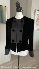 MaxSold Auction: Giorgio Armani Black Velvet Jacket w/ Contrast Bid EU 46 / USA 46, Comes with Certificate of Authenticity - Toronto (Ontario, Canada) PARTNER MANAGED Estate Sale Online Auction - Yorkville Avenue (CONDO) PART 2