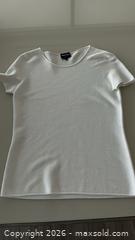 MaxSold Auction: Giorgio Armani White Short Sleeve Crew Neck Top Size 48 - Toronto (Ontario, Canada) PARTNER MANAGED Estate Sale Online Auction - Yorkville Avenue (CONDO) PART 2
