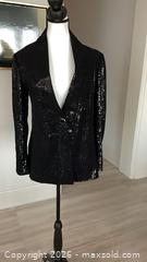 MaxSold Auction: Giorgio Armani Women's Black Sequin Evening Blazer Size 46, Comes with Certificate of Authenticity - Toronto (Ontario, Canada) PARTNER MANAGED Estate Sale Online Auction - Yorkville Avenue (CONDO) PART 2