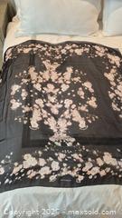 MaxSold Auction: Givenchy Silk Chiffon Scarf, Black & Pink Floral — Approx. 48" Square With Certificate of Authenticity - Toronto (Ontario, Canada) PARTNER MANAGED Estate Sale Online Auction - Yorkville Avenue (CONDO) PART 2