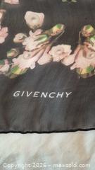 MaxSold Auction: Givenchy Silk Chiffon Scarf, Black & Pink Floral — Approx. 48" Square With Certificate of Authenticity - Toronto (Ontario, Canada) PARTNER MANAGED Estate Sale Online Auction - Yorkville Avenue (CONDO) PART 2
