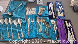MaxSold Auction: Huge Lot of Silver-Plate Flatware / Servingware — 50+ Pieces - Toronto (Ontario, Canada) PARTNER MANAGED Estate Sale Online Auction - Yorkville Avenue (CONDO) PART 2