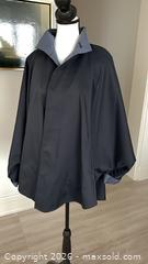 MaxSold Auction: Issey Miyake Navy Cape with Sleeves, Polyester, One Size, Comes with Certificate of Authenticity - Toronto (Ontario, Canada) PARTNER MANAGED Estate Sale Online Auction - Yorkville Avenue (CONDO) PART 2