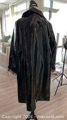 MaxSold Auction: Jane Post L Black Vinyl Raincoat with Multicolor Striped Lining - Toronto (Ontario, Canada) PARTNER MANAGED Estate Sale Online Auction - Yorkville Avenue (CONDO) PART 2