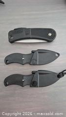 MaxSold Auction: Lot of 3 Utility Blackie Collins Stainless Steel Knives with Sheaths - Toronto (Ontario, Canada) PARTNER MANAGED Estate Sale Online Auction - Yorkville Avenue (CONDO) PART 2