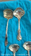 MaxSold Auction: Lot of 4 Antique Sterling Silver Floral Serving Spoons by Towle & Others - Toronto (Ontario, Canada) PARTNER MANAGED Estate Sale Online Auction - Yorkville Avenue (CONDO) PART 2