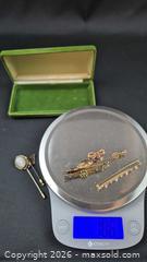 MaxSold Auction: Lot of Vintage Stick Pins, Brooches & Cameo — 18K/14K Gold + Diamond, Ruby, Pearls, Peridot, Sapphire and more - Toronto (Ontario, Canada) PARTNER MANAGED Estate Sale Online Auction - Yorkville Avenue (CONDO) PART 2