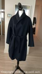 MaxSold Auction: Max Mara 100% Virgin Wool Double Face Wrap Coat EU 42, Comes with Certificate of Authenticity - Toronto (Ontario, Canada) PARTNER MANAGED Estate Sale Online Auction - Yorkville Avenue (CONDO) PART 2