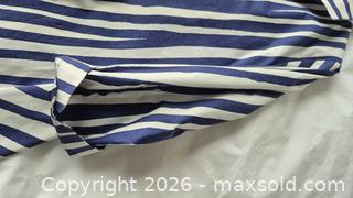 MaxSold Auction: New With Tags MaxMara Striped Cotton Long Beach Blouse US 12 / EU 42 - Toronto (Ontario, Canada) PARTNER MANAGED Estate Sale Online Auction - Yorkville Avenue (CONDO) PART 2