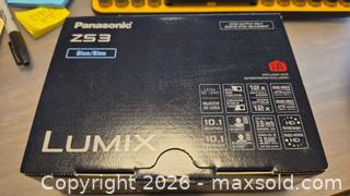 MaxSold Auction: Panasonic Lumix ZS3 / DMC-ZS3 10.1MP 12x Optical Zoom Blue - Toronto (Ontario, Canada) PARTNER MANAGED Estate Sale Online Auction - Yorkville Avenue (CONDO) PART 2