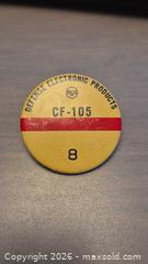 MaxSold Auction: Rare Vintage Avro Arrow Top Secret Access Badge - RCA CF-105 Button / Pinback (Yellow/Red/Black) - Toronto (Ontario, Canada) PARTNER MANAGED Estate Sale Online Auction - Yorkville Avenue (CONDO) PART 2