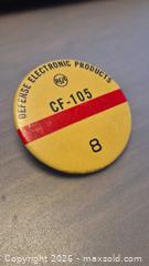MaxSold Auction: Rare Vintage Avro Arrow Top Secret Access Badge - RCA CF-105 Button / Pinback (Yellow/Red/Black) - Toronto (Ontario, Canada) PARTNER MANAGED Estate Sale Online Auction - Yorkville Avenue (CONDO) PART 2