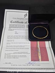 MaxSold Auction: Tiffany & Co. 18K Yellow Gold & Platinum Diamond Bangle Bracelet 39.3 grams with Certificate of Appraisal (Lot 2 of 2) - Toronto (Ontario, Canada) PARTNER MANAGED Estate Sale Online Auction - Yorkville Avenue (CONDO) PART 2
