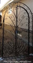 MaxSold Auction: Black Wrought Iron Ornamental Decorative Gate  - Ottawa (Ontario, Canada) PARTNER MANAGED Downsizing Online Auction - Hamelin Crescent