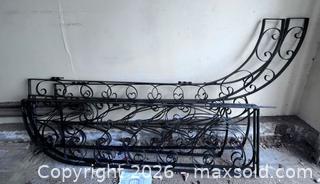 MaxSold Auction: Black Wrought Iron Ornamental Decorative Gate  - Ottawa (Ontario, Canada) PARTNER MANAGED Downsizing Online Auction - Hamelin Crescent