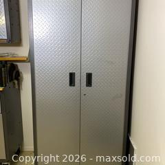 MaxSold Auction: Gladiator (Whirlpool) Tall Steel Storage Cabinet, Gray/Silver - Ottawa (Ontario, Canada) PARTNER MANAGED Downsizing Online Auction - Hamelin Crescent