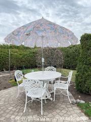 MaxSold Auction: Hauser Cast  Round Outdoor Dining Set - Ottawa (Ontario, Canada) PARTNER MANAGED Downsizing Online Auction - Hamelin Crescent