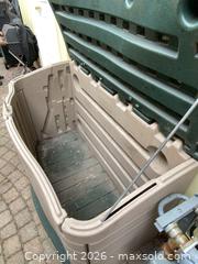 MaxSold Auction: Rubbermaid Large Deck Box Outdoor Storage (Beige/Green) - Ottawa (Ontario, Canada) PARTNER MANAGED Downsizing Online Auction - Hamelin Crescent