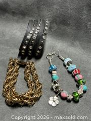 MaxSold Auction: 3- Mixed Chunky Bracelet Lot   - Antioch (California, USA) SELLER MANAGED Downsizing Online Auction -  Mahogany Way (STORAGE)