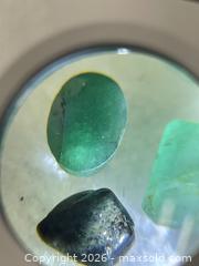 MaxSold Auction: 4- Loose Green Emerald Gemstones, Mixed Cuts/ Various Colors - Antioch (California, USA) SELLER MANAGED Downsizing Online Auction -  Mahogany Way (STORAGE)