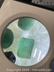 MaxSold Auction: 4- Loose Green Emerald Gemstones, Mixed Cuts/ Various Colors - Antioch (California, USA) SELLER MANAGED Downsizing Online Auction -  Mahogany Way (STORAGE)