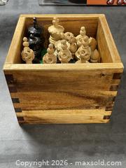 MaxSold Auction: Antique- Genuine "Magic Puzzleball" Hand-Carved Wooden Chess (Complete Set) - Antioch (California, USA) SELLER MANAGED Downsizing Online Auction -  Mahogany Way (STORAGE)