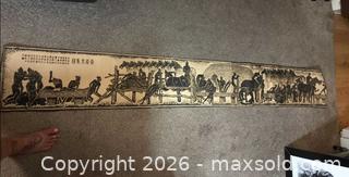 MaxSold Auction: Antique-Asian Chinese Rice Paper Scroll Rubbing— Mythological/Historical Ceremonial Scene, 7ft Long - Antioch (California, USA) SELLER MANAGED Downsizing Online Auction -  Mahogany Way (STORAGE)