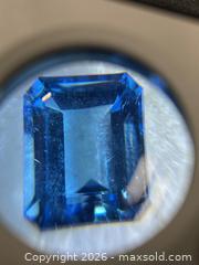 MaxSold Auction: Blue Topaz 8.0 ct Emerald / Rectangular Step Cut - Antioch (California, USA) SELLER MANAGED Downsizing Online Auction -  Mahogany Way (STORAGE)