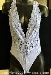 MaxSold Auction: Forever 21- Lavender Lace Strappy Bodysuit, Size S - Antioch (California, USA) SELLER MANAGED Downsizing Online Auction -  Mahogany Way (STORAGE)