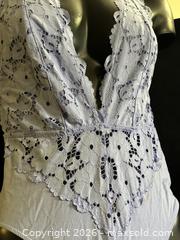 MaxSold Auction: Forever 21- Lavender Lace Strappy Bodysuit, Size S - Antioch (California, USA) SELLER MANAGED Downsizing Online Auction -  Mahogany Way (STORAGE)