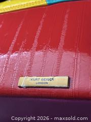 MaxSold Auction: Genuine Kurt Geiger Multicolor Patent Leather Shoulder Bag - Antioch (California, USA) SELLER MANAGED Downsizing Online Auction -  Mahogany Way (STORAGE)