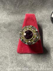 MaxSold Auction: Hedi Daus -Women's Gold-Tone Cocktail Ring  - Antioch (California, USA) SELLER MANAGED Downsizing Online Auction -  Mahogany Way (STORAGE)