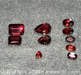 MaxSold Auction: Lot of Deep Red Garnet Loose Gemstones- Various Cuts (10 pieces) - Antioch (California, USA) SELLER MANAGED Downsizing Online Auction -  Mahogany Way (STORAGE)
