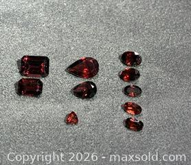MaxSold Auction: Lot of Deep Red Garnet Loose Gemstones- Various Cuts (10 pieces) - Antioch (California, USA) SELLER MANAGED Downsizing Online Auction -  Mahogany Way (STORAGE)