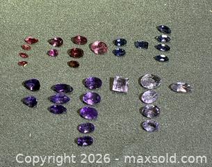 MaxSold Auction: Lot of Mixed Loose Gemstones — Amethyst, Sapphire, Pink/Red (32 pcs) - Antioch (California, USA) SELLER MANAGED Downsizing Online Auction -  Mahogany Way (STORAGE)