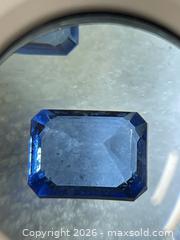 MaxSold Auction: Pair of Natural Blue Emerald-Cut Sapphires 2.0 ct/ea - Antioch (California, USA) SELLER MANAGED Downsizing Online Auction -  Mahogany Way (STORAGE)