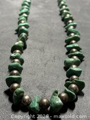 MaxSold Auction: Southwestern Turquoise & Sterling Silver Necklace, 18–22 in - Antioch (California, USA) SELLER MANAGED Downsizing Online Auction -  Mahogany Way (STORAGE)