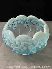 MaxSold Auction: Vintage- Fenton Lily of the Valley Rose Bowl- Light Blue Opalescent - Antioch (California, USA) SELLER MANAGED Downsizing Online Auction -  Mahogany Way (STORAGE)