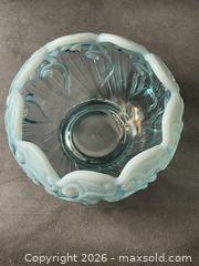 MaxSold Auction: Vintage- Fenton Lily of the Valley Rose Bowl- Light Blue Opalescent - Antioch (California, USA) SELLER MANAGED Downsizing Online Auction -  Mahogany Way (STORAGE)