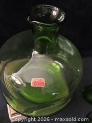 MaxSold Auction: Vintage- Italian Green Glass Decanter with 6 Glasses, 7-Piece Set - Antioch (California, USA) SELLER MANAGED Downsizing Online Auction -  Mahogany Way (STORAGE)