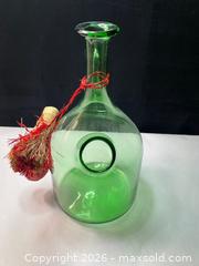 MaxSold Auction: Vintage- Italian Hand-Blown Green Glass Wine Decanter  - Antioch (California, USA) SELLER MANAGED Downsizing Online Auction -  Mahogany Way (STORAGE)